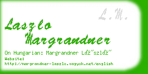 laszlo margrandner business card